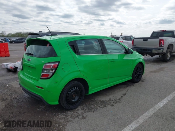 2017 Chevrolet Sonic LT with VIN 1G1JD6SB1H4163702, listed as a IAAI auction lot 41919183 with 96,748 mi miles and . Bid and sale history available at DreamBid. Image 4.
