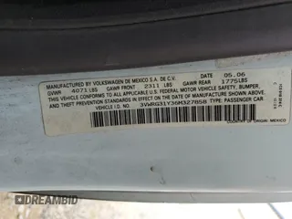 2006 Volkswagen Beetle с VIN 3VWRG31Y36M327858, выставлен на аукционе Copart как лот 79322154 с пробегом 158 142 миль миль и Списание • Salvage title. История ставок и продаж доступна на DreamBid. Изображение 12.