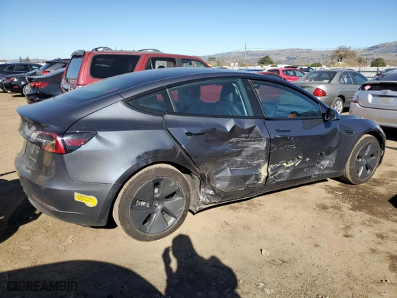2022 Tesla Model 3 Long Range with VIN 5YJ3E1EB6NF237339, listed as a Copart auction lot 89144715 with 39,138 mi miles and Non Repairable. Bid and sale history available at carsss.com. Image 3.