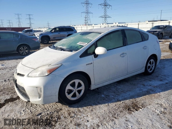 2012 Toyota Prius One with VIN JTDKN3DU5C5446774, listed as a Copart auction lot 46480605 with 123,658 mi miles and Salvage Title. Bid and sale history available at carsss.com. Image 1.