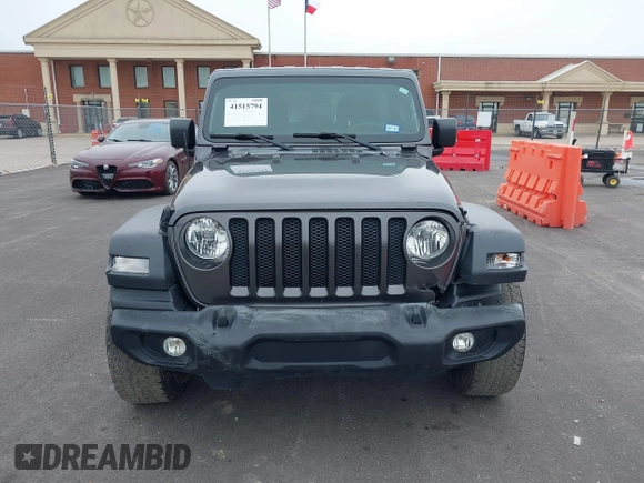 2021 Jeep Wrangler Unlimited Willys with VIN 1C4HJXDM4MW825094, listed as a IAAI auction lot 41515794 with 41,653 mi miles and . Bid and sale history available at DreamBid. Image 12.