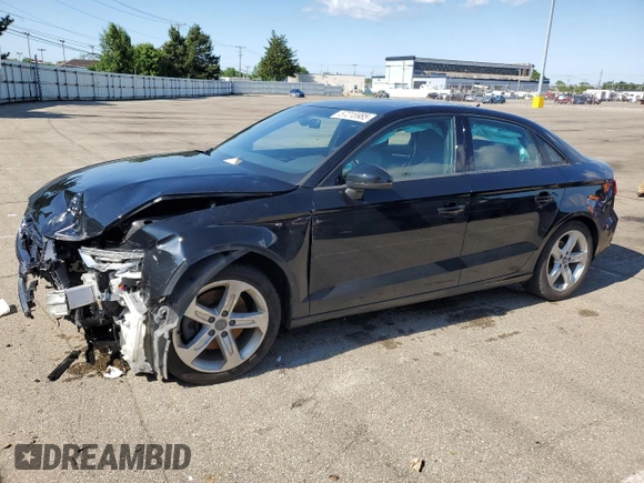 2017 Audi A3 Premium with VIN WAUAUGFF9H1048564, listed as a Copart auction lot 57215985 with Not provided miles and Salvage title. Bid and sale history available at DreamBid. Image 1.
