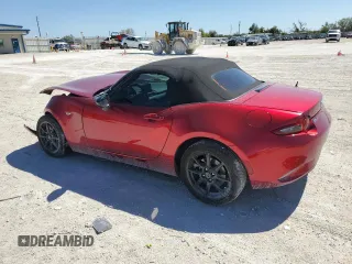 2021 Mazda MX-5 Miata Sport with VIN JM1NDAB7XM0452716, listed as a Copart auction lot 48001955 with 19,168 mi miles and Salvage title. Bid and sale history available at DreamBid. Image 2.