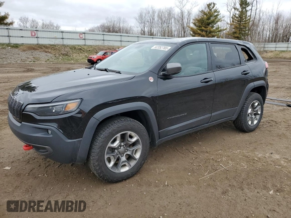 2019 Jeep Cherokee Trailhawk with VIN 1C4PJMBX7KD341534, listed as a Copart auction lot 52352765 with 207,532 mi miles and Salvage Title. Bid and sale history available at DreamBid. Image 1.