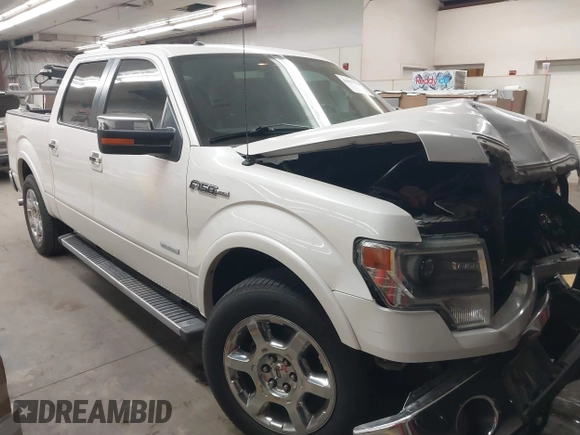 2013 Ford F-150 XL with VIN 1FTFW1CTXDKE87139, listed as a IAAI auction lot 41857584 with 156,837 mi miles and . Bid and sale history available at carsss.com. Image 1.
