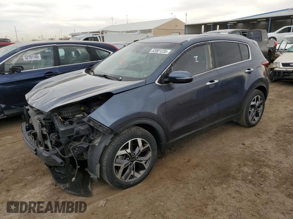 2020 Kia Sportage EX с VIN KNDPN3AC3L7718390, выставлен на аукционе Copart как лот 52001235 с пробегом 101 244 миль миль и Списание • Salvage title. История ставок и продаж доступна на DreamBid. Изображение 1.