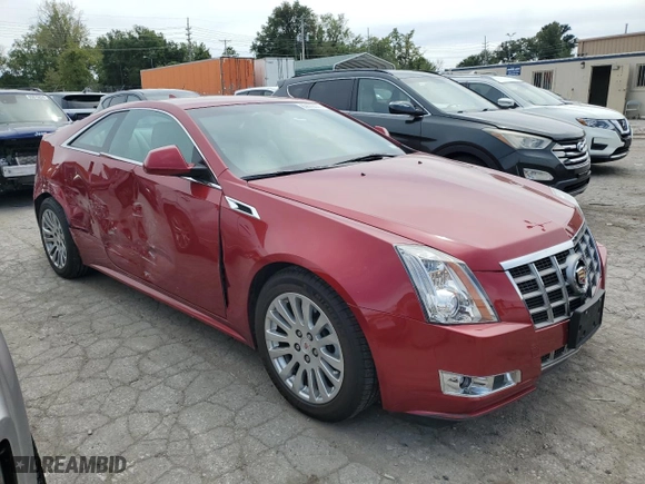 2012 Cadillac CTS Coupe Performance with VIN 1G6DL1E39C0155204, listed as a Copart auction lot 69699444 with 74,114 mi miles and Salvage Title. Bid and sale history available at carsss.com. Image 4.