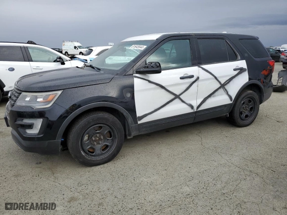 2017 Ford Police Interceptor Utility with VIN 1FM5K8AT3HGC86304, listed as a Copart auction lot 81645544 with 138,022 mi miles and Clean Title. Bid and sale history available at carsss.com. Image 1.