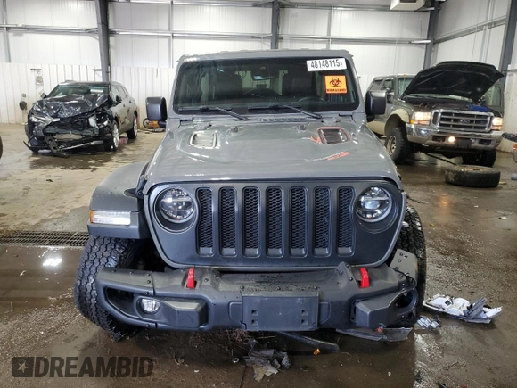 2019 Jeep Wrangler Unlimited Rubicon с VIN 1C4HJXFN9KW608711, выставлен на аукционе Copart как лот 48148115 с пробегом 75 988 миль миль и Списание • Salvage title. История ставок и продаж доступна на DreamBid. Изображение 5.