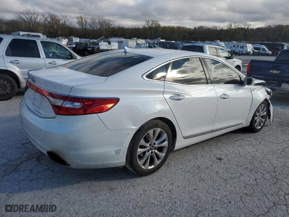 2013 Hyundai Azera with VIN KMHFG4JG2DA218865, listed as a Copart auction lot 79043754 with 135,506 mi miles and Salvage Title. Bid and sale history available at carsss.com. Image 3.