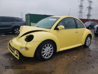 2005 Volkswagen New Beetle Coupe GLS with VIN 3VWCK31C55M409937, listed as a Copart auction lot 72615724 with 63,615 mi miles and Salvage Title. Bid and sale history available at carsss.com. Image 1.