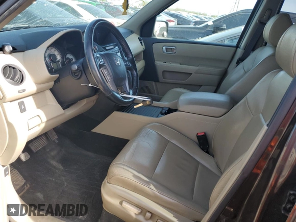 2012 Honda Pilot EX-L with VIN 5FNYF4H5XCB047292, listed as a Copart auction lot 53453475 with 141,092 mi miles and Salvage Title. Bid and sale history available at DreamBid. Image 7.