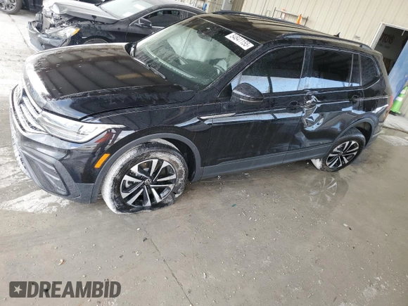 2024 Volkswagen Tiguan S с VIN 3VVRB7AX8RM202635, выставлен на аукционе Copart как лот 54841155 с пробегом Не указан миль и На запчасти • Non repairable. История ставок и продаж доступна на DreamBid. Изображение 1.