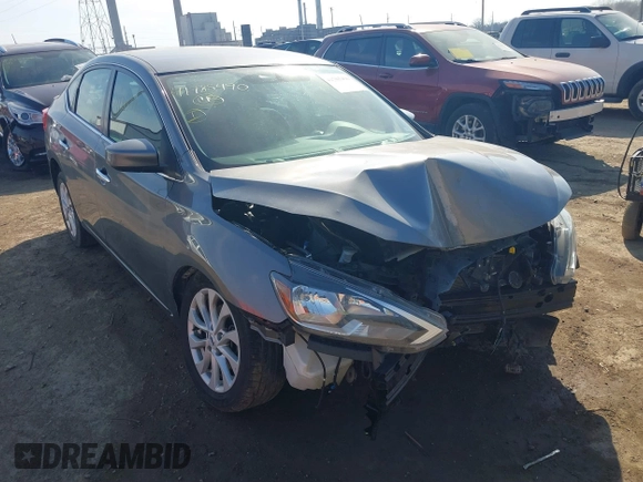 2019 Nissan Sentra SV with VIN 3N1AB7AP4KY433755, listed as a IAAI auction lot 41785490 with 81,756 mi miles and . Bid and sale history available at DreamBid. Image 1.