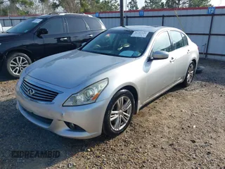 2012 Infiniti G25 Sedan Journey with VIN JN1DV6APXCM700643, listed as a IAAI auction lot 41781141 with 133,149 mi miles. Bid and sale history available at carsss.com. Image 2.