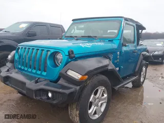 2020 Jeep Wrangler Sport S with VIN 1C4GJXAN4LW263737, listed as a IAAI auction lot 41983063 with 38,209 mi miles. Bid and sale history available at carsss.com. Image 2.
