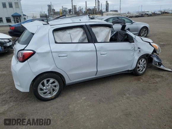 2022 Mitsubishi Mirage ES с VIN ML32AUHJ0NH004765, выставлен на аукционе Copart как лот 56042665 с пробегом Не указан миль и На запчасти • Non repairable. История ставок и продаж доступна на DreamBid. Изображение 3.