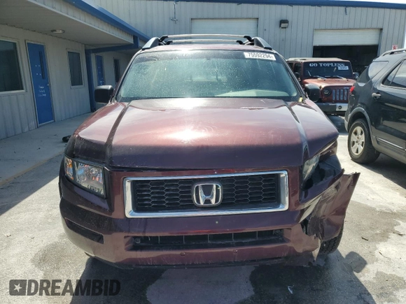 2008 Honda Ridgeline RTX with VIN 2HJYK16348H504882, listed as a Copart auction lot 75592294 with 97,740 mi miles and Salvage Title. Bid and sale history available at carsss.com. Image 5.