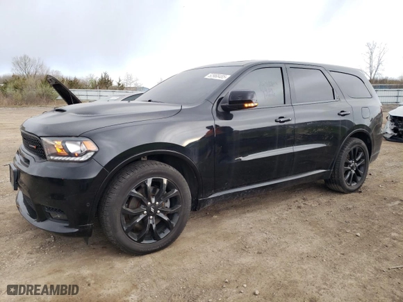2019 Dodge Durango R/T with VIN 1C4SDJCTXKC652313, listed as a Copart auction lot 52968485 with 44,232 mi miles and Salvage Title. Bid and sale history available at carsss.com. Image 1.