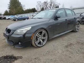 2008 BMW 5 Series 550i with VIN WBANW53568CT53794, listed as a Copart auction lot 48486205 with 161,371 mi miles and Salvage Title. Bid and sale history available at carsss.com. Image 1.