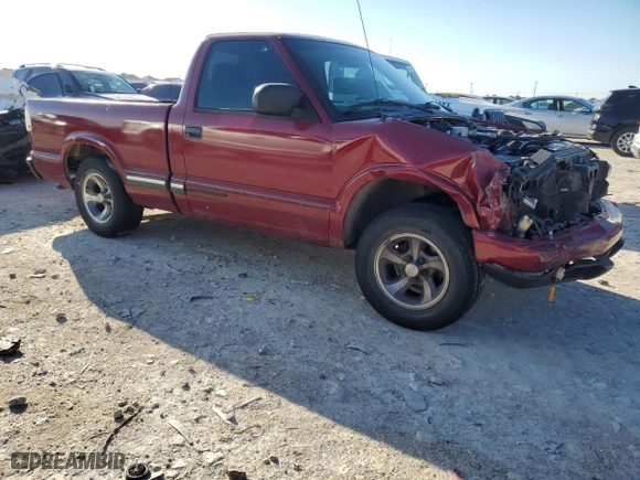 2000 Chevrolet S-10 LS with VIN 1GCCS1458YK296520, listed as a Copart auction lot 47259445 with 158,853 mi miles and Salvage Title. Bid and sale history available at carsss.com. Image 4.