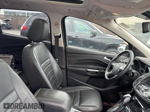 2015 Ford Escape Titanium with VIN 1FMCU9J95FUA02634, listed as a Copart auction lot 54895175 with 137,335 mi miles and Clean Title. Bid and sale history available at carsss.com. Image 5.