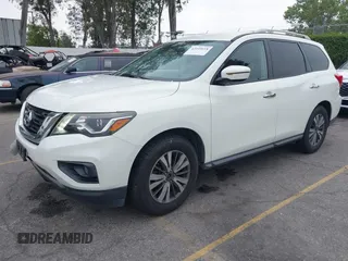 2017 Nissan Pathfinder SL with VIN 5N1DR2MN9HC682875, listed as a IAAI auction lot 42045618 with 157,149 mi miles and . Bid and sale history available at DreamBid. Image 2.