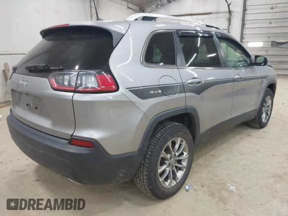 2020 Jeep Cherokee Altitude with VIN 1C4PJMLX9LD635274, listed as a IAAI auction lot 42366526 with 53,589 mi miles and . Bid and sale history available at DreamBid. Image 4.