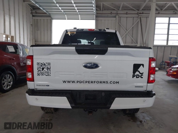 2023 Ford F-150 XL with VIN 1FTEW1EP7PKE20482, listed as a IAAI auction lot 41848669 with 27,933 mi miles. Bid and sale history available at carsss.com. Image 16.