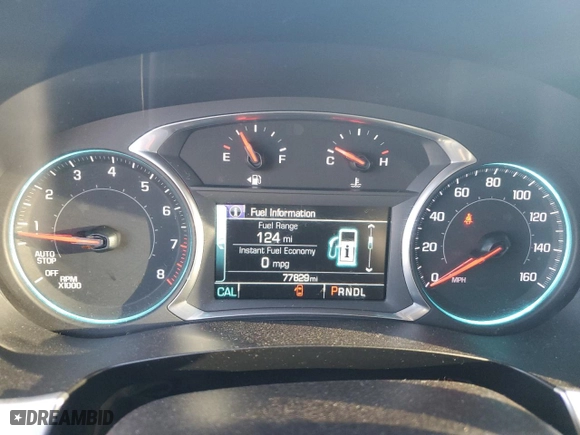 2019 Chevrolet Traverse LT Leather with VIN 1GNERHKW6KJ126749, listed as a Copart auction lot 46303265 with 77,829 mi miles and Salvage Title. Bid and sale history available at carsss.com. Image 9.