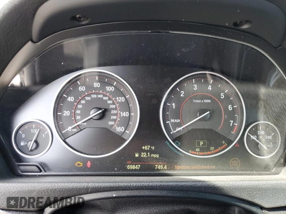 2015 BMW 4 Series 428i with VIN WBA3V7C53FP772021, listed as a Copart auction lot 50840895 with 69,847 mi miles and Salvage Title. Bid and sale history available at carsss.com. Image 9.