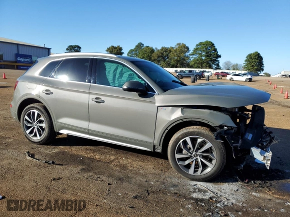 2023 Audi Q5 S line Premium Plus with VIN WA1EAAFY9P2007852, listed as a Copart auction lot 81371584 with 0 mi miles and Salvage Title. Bid and sale history available at carsss.com. Image 4.