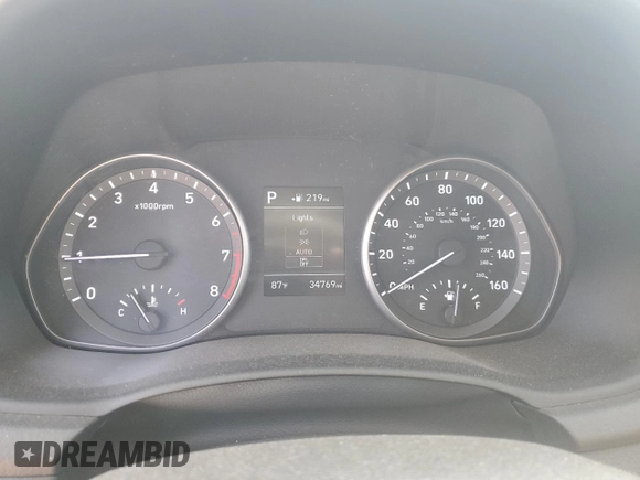 2018 Hyundai Elantra GT with VIN KMHH35LE0JU074104, listed as a Copart auction lot 55727404 with 34,769 mi miles and Salvage Title. Bid and sale history available at carsss.com. Image 9.