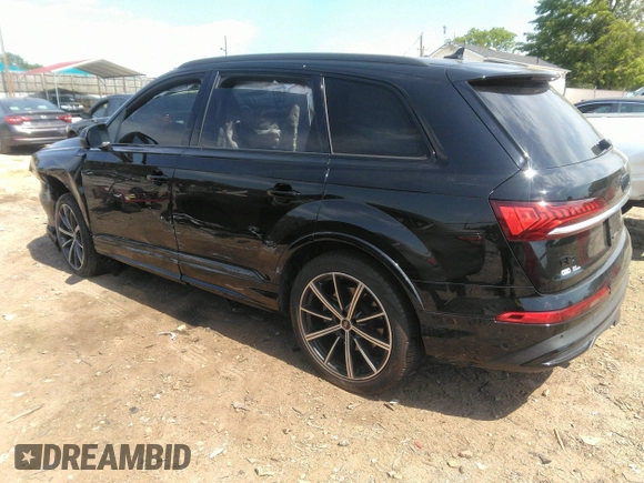 2021 Audi Q7 Premium Plus with VIN WA1LXAF72MD031553, listed as a IAAI auction lot 42071156 with 40,388 mi miles and . Bid and sale history available at DreamBid. Image 3.