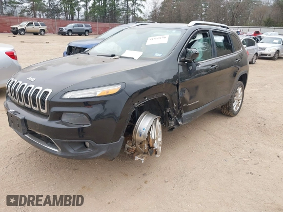 2014 Jeep Cherokee Limited with VIN 1C4PJLDSXEW279356, listed as a IAAI auction lot 41533158 with 115,117 mi miles. Bid and sale history available at carsss.com. Image 18.