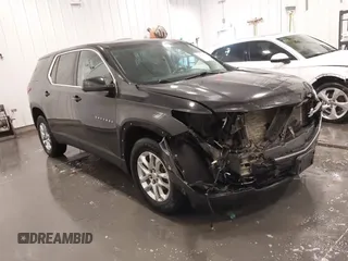 2018 Chevrolet Traverse LS with VIN 1GNEVFKW7JJ257543, listed as a IAAI auction lot 41619706 with 113,208 mi miles. Bid and sale history available at carsss.com. Image 1.