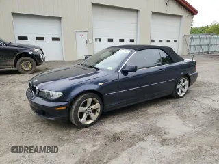 2005 BMW 3 Series 325Ci z VIN WBABW33445PL38228, wystawiony jako Copart lot #57703345 z przebiegiem 150 387 mil mil oraz Szkoda całkowita • Salvage title. Historia ofert i sprzedaży dostępna na DreamBid. Obrazek 1.