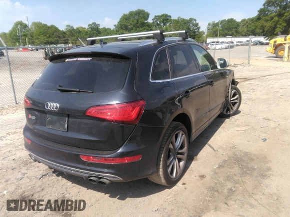 2014 Audi SQ5 Premium Plus with VIN WA1CGAFP6EA037813, listed as a IAAI auction lot 42058246 with 104,623 mi miles and . Bid and sale history available at DreamBid. Image 4.