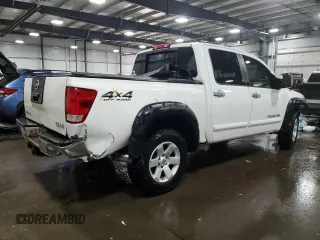 2005 Nissan Titan SE with VIN 1N6BA07B75N528932, listed as a Copart auction lot 45791535 with 196,100 mi miles and Salvage Title. Bid and sale history available at DreamBid. Image 3.