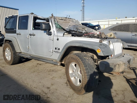 2008 Jeep Wrangler Unlimited X with VIN 1J4GB391X8L515128, listed as a Copart auction lot 74950764 with 188,884 mi miles and Salvage Title. Bid and sale history available at DreamBid. Image 4.