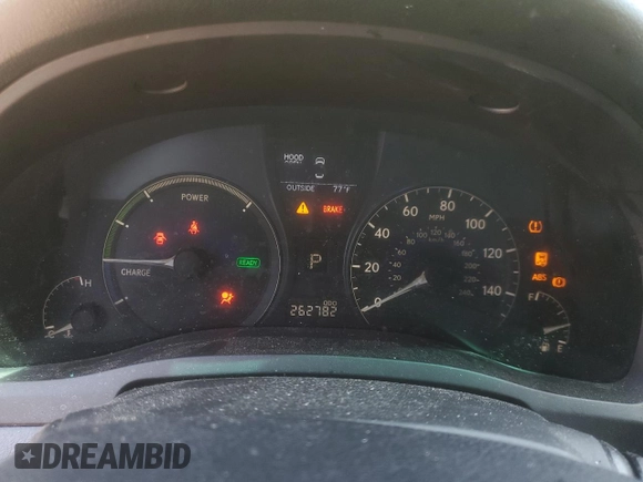 2011 Lexus RX 450h with VIN JTJBC1BA7B2420158, listed as a Copart auction lot 59181095 with 262,782 mi miles and Salvage title. Bid and sale history available at DreamBid. Image 9.