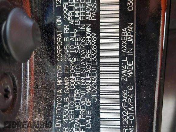 2014 Toyota Prius Two with VIN JTDZN3EU1E3328989, listed as a Copart auction lot 53816595 with 171,025 mi miles and Salvage Title. Bid and sale history available at DreamBid. Image 14.