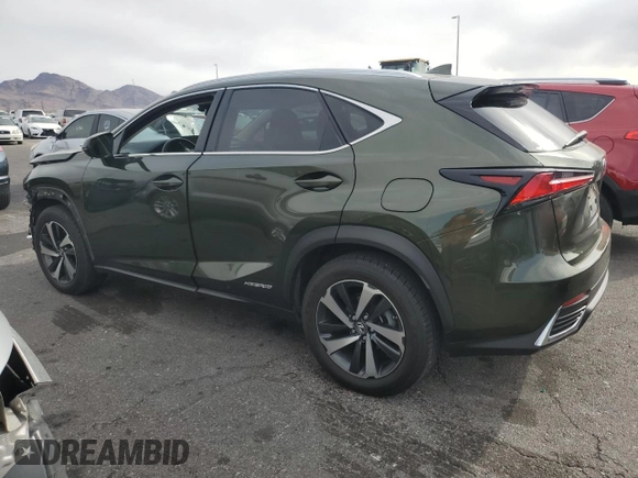 2021 Lexus NX 300h z VIN JTJGJRDZ0M2151890, wystawiony jako Copart lot #54759355 z przebiegiem 49 971 mil mil oraz Szkoda całkowita • Salvage title. Historia ofert i sprzedaży dostępna na DreamBid. Obrazek 2.