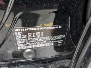 2013 BMW 5 Series 535i with VIN WBAFR7C50DC826588, listed as a Copart auction lot 43291135 with 108,163 mi miles and Salvage Title. Bid and sale history available at DreamBid. Image 12.