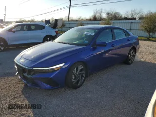 2024 Hyundai Elantra SEL with VIN KMHLS4DG3RU724420, listed as a Copart auction lot 45726645 with 11,844 mi miles and Clean Title. Bid and sale history available at carsss.com. Image 1.