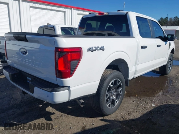 2024 Ford F-150 STX with VIN 1FTFW2L59RKE86188, listed as a IAAI auction lot 41371097 with 3,190 mi miles and . Bid and sale history available at carsss.com. Image 4.