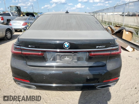 2022 BMW 7 Series 740i xDrive with VIN WBA7T4C07NCH70453, listed as a Copart auction lot 71671304 with 44,673 mi miles and Clean title. Bid and sale history available at DreamBid. Image 6.
