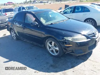 2008 Mazda 6 i Sport VE with VIN 1YVHP80C985M39391, listed as a IAAI auction lot 42009104 with 177,399 mi miles. Bid and sale history available at carsss.com. Image 1.