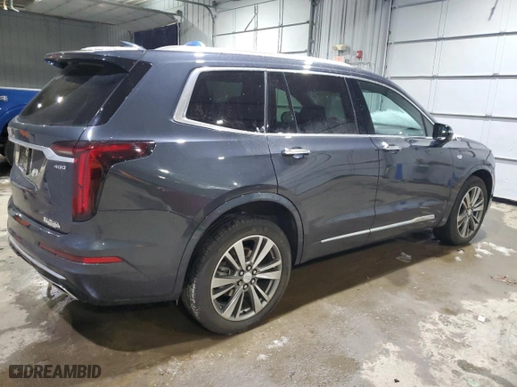 2021 Cadillac XT6 Premium Luxury with VIN 1GYKPDRS7MZ156645, listed as a Copart auction lot 88258825 with 38,733 mi miles and Salvage Title. Bid and sale history available at carsss.com. Image 3.