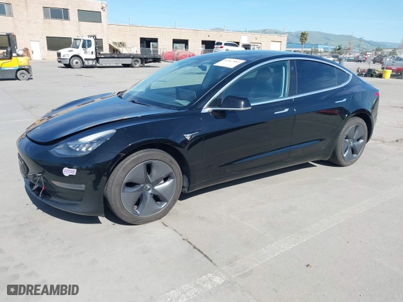 2019 Tesla Model 3 Long Range with VIN 5YJ3E1EB4KF385856, listed as a IAAI auction lot 41967882 with 92,142 mi miles. Bid and sale history available at carsss.com. Image 19.